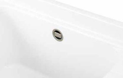 Negrari Platone 5005PKC Lavatoio Bianco Opaco 58x38 H85 cm Mobile PVC Resistente All’Acqua Ante Battenti Vasca Polipropilene Salva Spazio Fornito In Kit di Montaggio Per Lavanderia Interno Esterno Ambienti Umidi Con Scarico Sifone Pilettone Acciaio Inox
