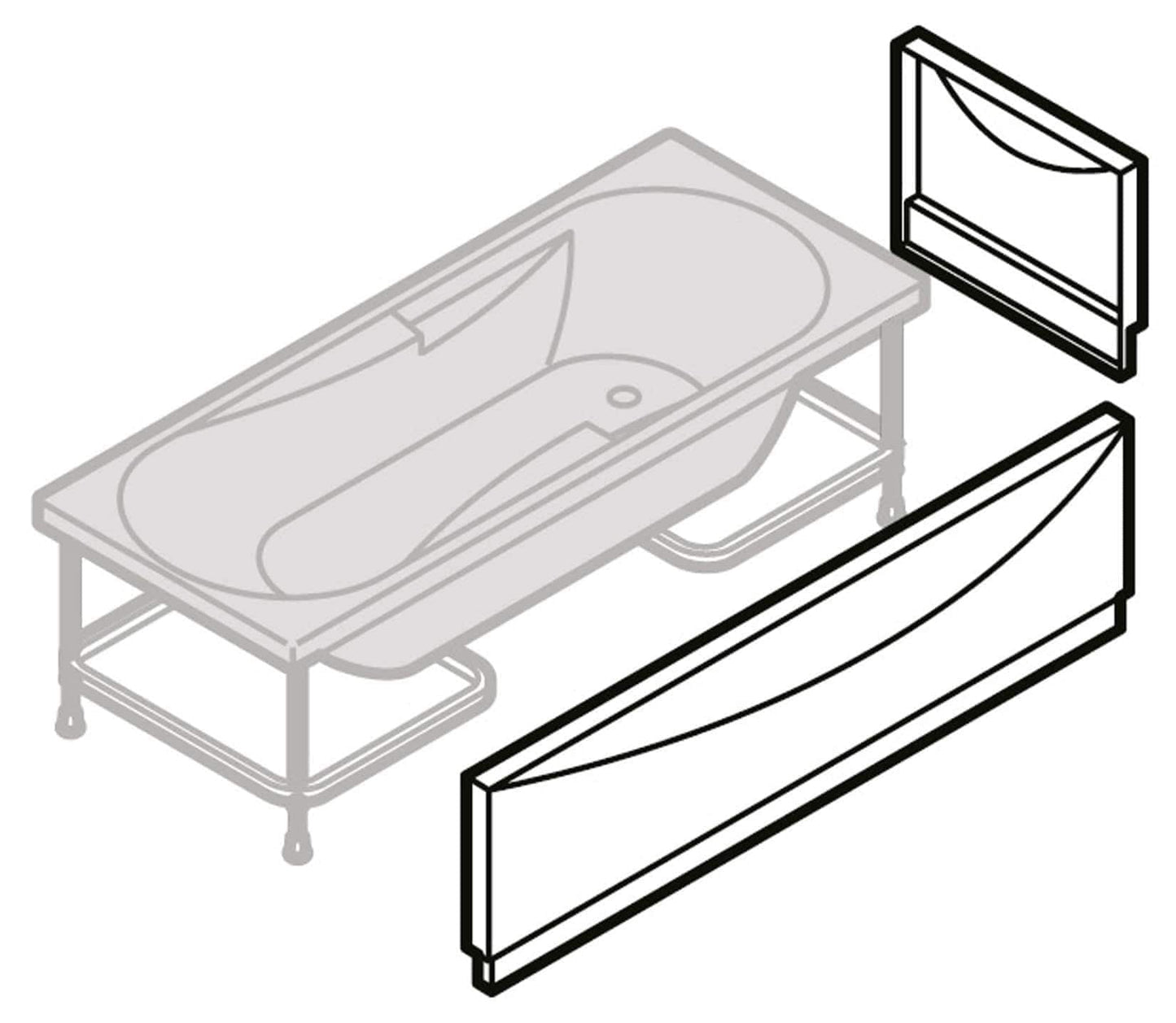 Novellini Calypso Vasca da Bagno Versione Hydro Misura 150x70 H55 cm Idro Whirlpool 6 Getti Installazione Destra Forma Esterna Rettangolare Interna ad Otto 1 Pannello Frontale 1 Laterale Materiale Acrilico Colore Bianco Lucido Colonna Poggiatesta
