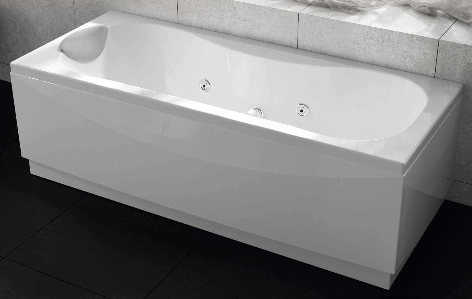 Novellini Calypso Vasca Bagno Versione Hydro Plus Misura 170x70 H55 cm Idromassaggio Whirlpool 6 Getti Disinfezione Airpool 12 Jets Installazione Sinistra Forma Esterna Rettangolare Interna ad Otto 3 Pannelli Colore Bianco Lucido Colonna Poggiatesta
