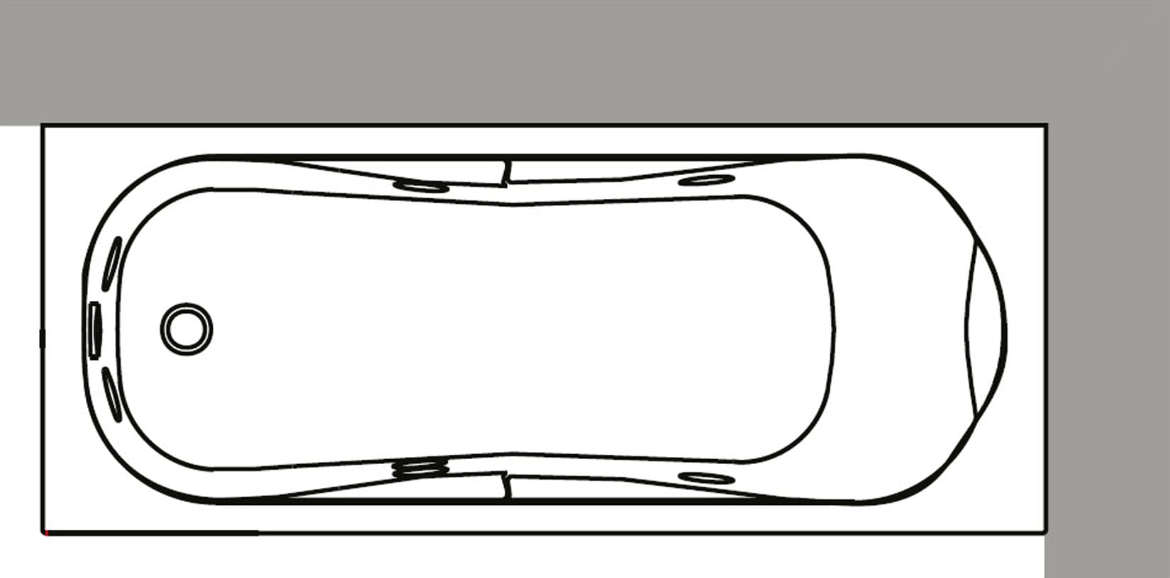 Novellini Calypso Vasca da Bagno Versione Hydro Misura 150x70 H55 cm Idro Whirlpool 6 Getti Installazione Destra Forma Esterna Rettangolare Interna ad Otto 1 Pannello Frontale 1 Laterale Materiale Acrilico Colore Bianco Lucido Colonna Poggiatesta