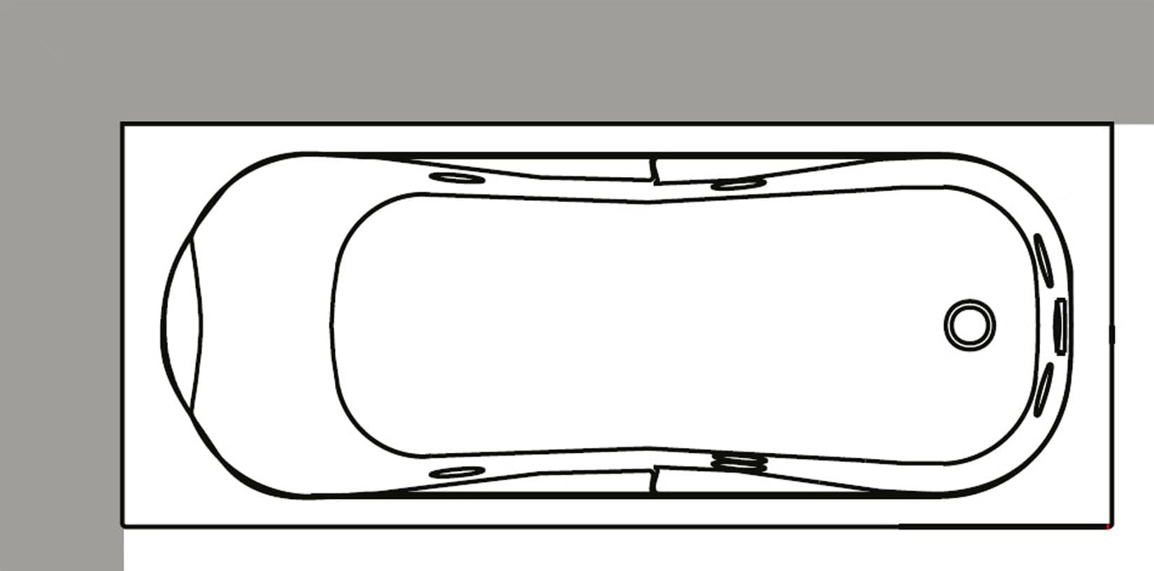 Novellini Calypso Vasca da Bagno Versione Hydro Misura 150x70 H55 cm Idro Whirlpool 6 Getti Installazione Sinistra Forma Esterna Rettangolare Interna ad Otto 1 Pannello Frontale 1 Laterale Materiale Acrilico Colore Bianco Lucido Colonna Rubinetto Cuscino