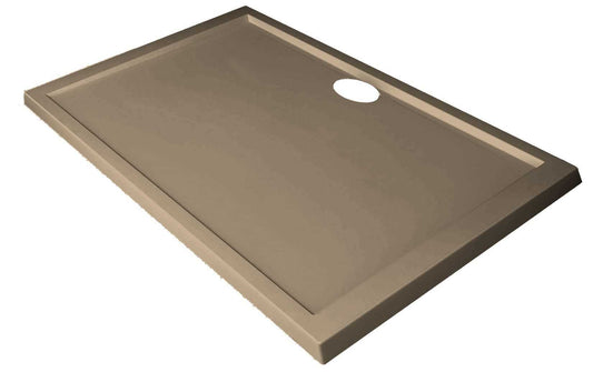 Novellini Olympic Piatto Doccia Slim Dimensione 90x75 Altezza Spessore 4,5 cm Colore Terra Corda Forma Rettangolare Installazione Appoggio Pavimento Superficie Liscia Materiale Metacrilico Escluso di Piletta di Scarico e Copripiletta