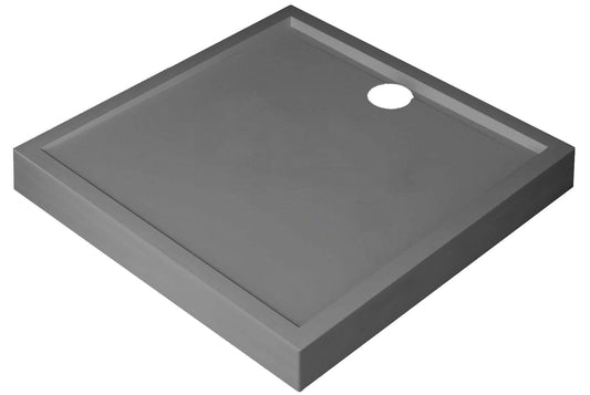 Novellini Olympic Piatto Doccia Alto Dimensione 80x80 Altezza Spessore 11,5 cm Colore Grigio Forma Quadrata Installazione Appoggio Pavimento Superficie Liscia Materiale Acrilico Escluso di Piletta di Scarico Copripiletta Piedini