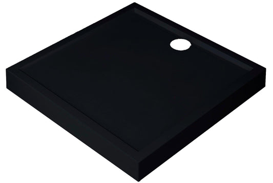 Novellini Olympic Piatto Doccia Alto Dimensione 80x80 Altezza Spessore 11,5 cm Colore Nero Forma Quadrata Installazione Appoggio Pavimento Superficie Liscia Materiale Acrilico Escluso di Piletta di Scarico Copripiletta Piedini