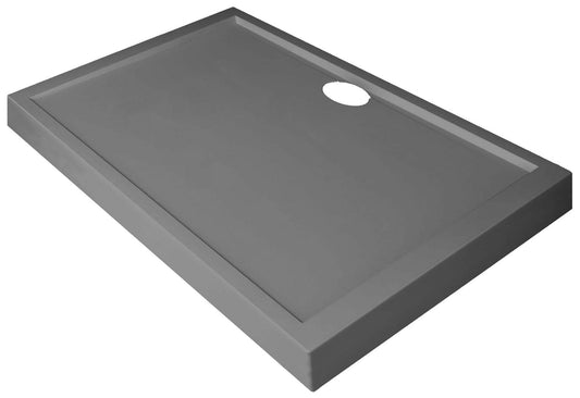 Novellini Olympic Piatto Doccia Alto Dimensione 90x70 Altezza Spessore 11,5 cm Colore Grigio Forma Rettangolare Installazione Appoggio Pavimento Superficie Liscia Materiale Acrilico Escluso di Piletta di Scarico Copripiletta Piedini