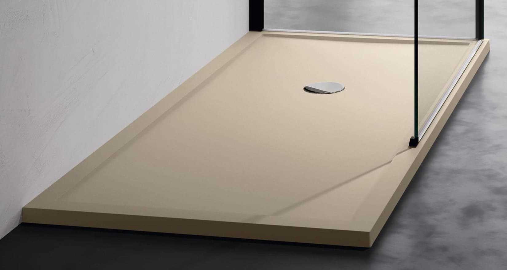Novellini Olympic Plus Piatto Doccia Dimensione 120x80 Altezza Spessore 4,5 cm Colore Beige Installazione Appoggio Pavimento Superficie Liscia Materiale Metacrilato Compreso Piletta Scarico e Copri Piletta