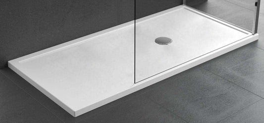 Novellini Olympic Plus Piatto Doccia Dimensione 170x90 Altezza Spessore 4,5 cm Colore Bianco Morbido ( Opaco ) Installazione Appoggio Pavimento Superficie Liscia Materiale Metacrilato Compreso Piletta Scarico e Copri Piletta