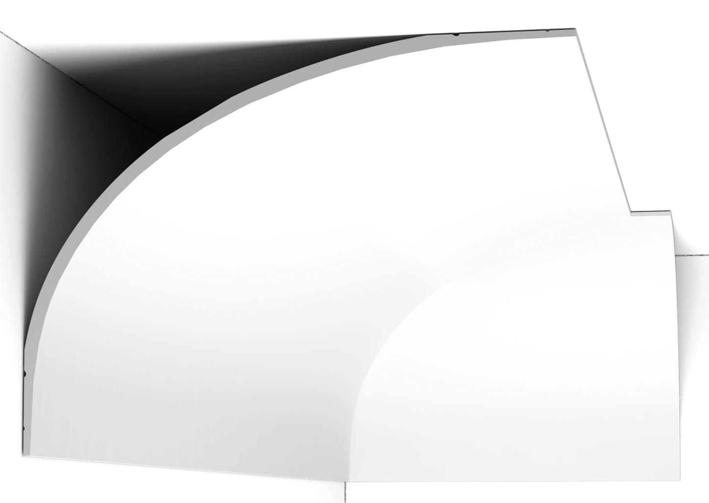Orac Decor C994 Cornice Soffitto Parete Purotouch® Poliuretano Ad Alta Densità Bianco Resistente Agli Urti Calore Acqua Facile Da Installare Verniciabile Pretrattata Primer Acrilico Impermeabile Per Interno ed Esterno Ambienti Umidi Misura 200x40,5x30 cm