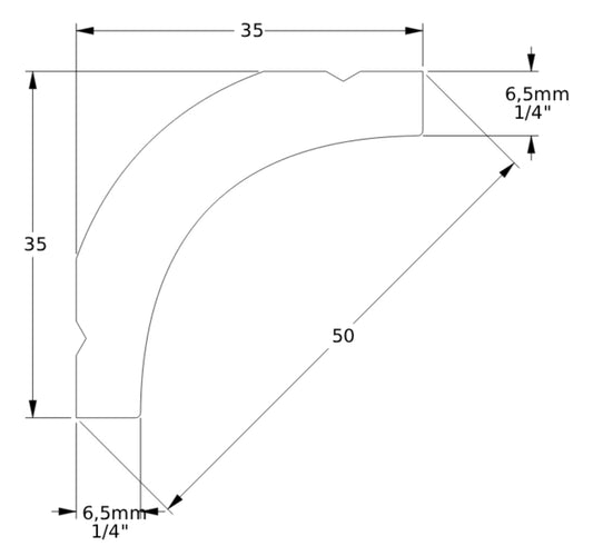 Orac Decor CB520N Cornice Profilo Decoro Soffitto Parete Durofoam® Polimero Leggero Estruso Base di Miscela Polistirene Media Densità Bianco Resistente Agli Urti Acqua Calore Facile Da Installare Verniciabile Per Decorazione Interno Misura 200x3,5x3,5 cm