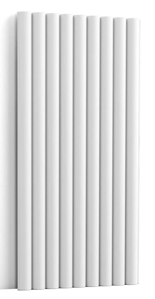 Orac Decor WX218 FLUTE XL Pannello Murale 3D Decoro Forma Bombata Tonda Duropolymer® Polistirene Alta Densità Bianco Resistente Urti Calore Acqua Acusticamente Neutro Facile Da Installare Verniciabile Acrilico Impermeabile Interno Esterno 200x25,5x1,7 cm