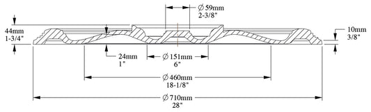 Orac Decor R23 Rosone Soffitto Design Floreale Fiori Purotouch® Poliuretano Alta Densità Bianco Resistente Urti Calore Acqua Facile Da Installare Verniciabile Pretrattato Primer Acrilico Impermeabile Interno Esterno Ambienti Umidi Diametro Ø71 H4,4 cm