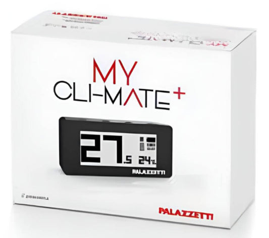 Palazzetti My Cli-Mate Plus Sensore Remoto Per Gestione Automatica Stufe a Pellet Rileva Temperatura Umidità Ambiente Comunica Ottimizza Comfort Dispone di Grande Display Luminoso Tasti Fisici per Regolare Facilmente i Parametri