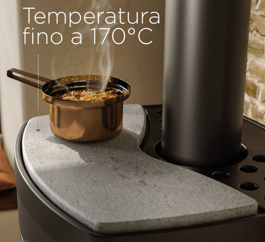 Palazzetti Pianetto Scaldavivande in Pietra Lavica Dedicato Alla Stufa Dorotea