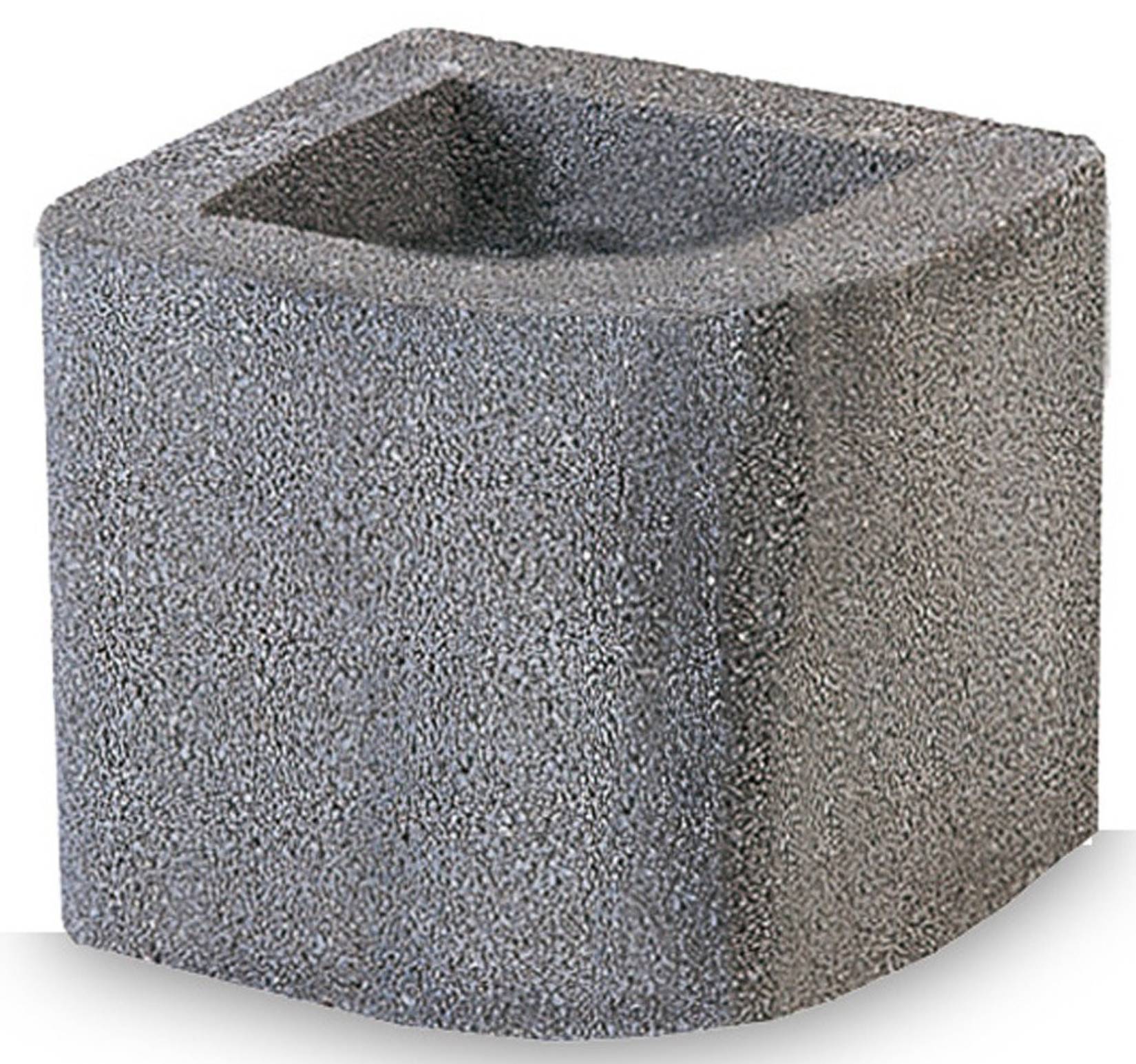 Palazzetti in Giardino Cubo Prolunga Canna Fumaria In Cemento Refrattario Misura 30x30 cm Per Barbecue Con Uno Spigolo Arrotondato 40x25,5 cm Migliora Tiraggio Raccorda Fornito Grezzo in Conglomerato Cementizio Da Pitturare