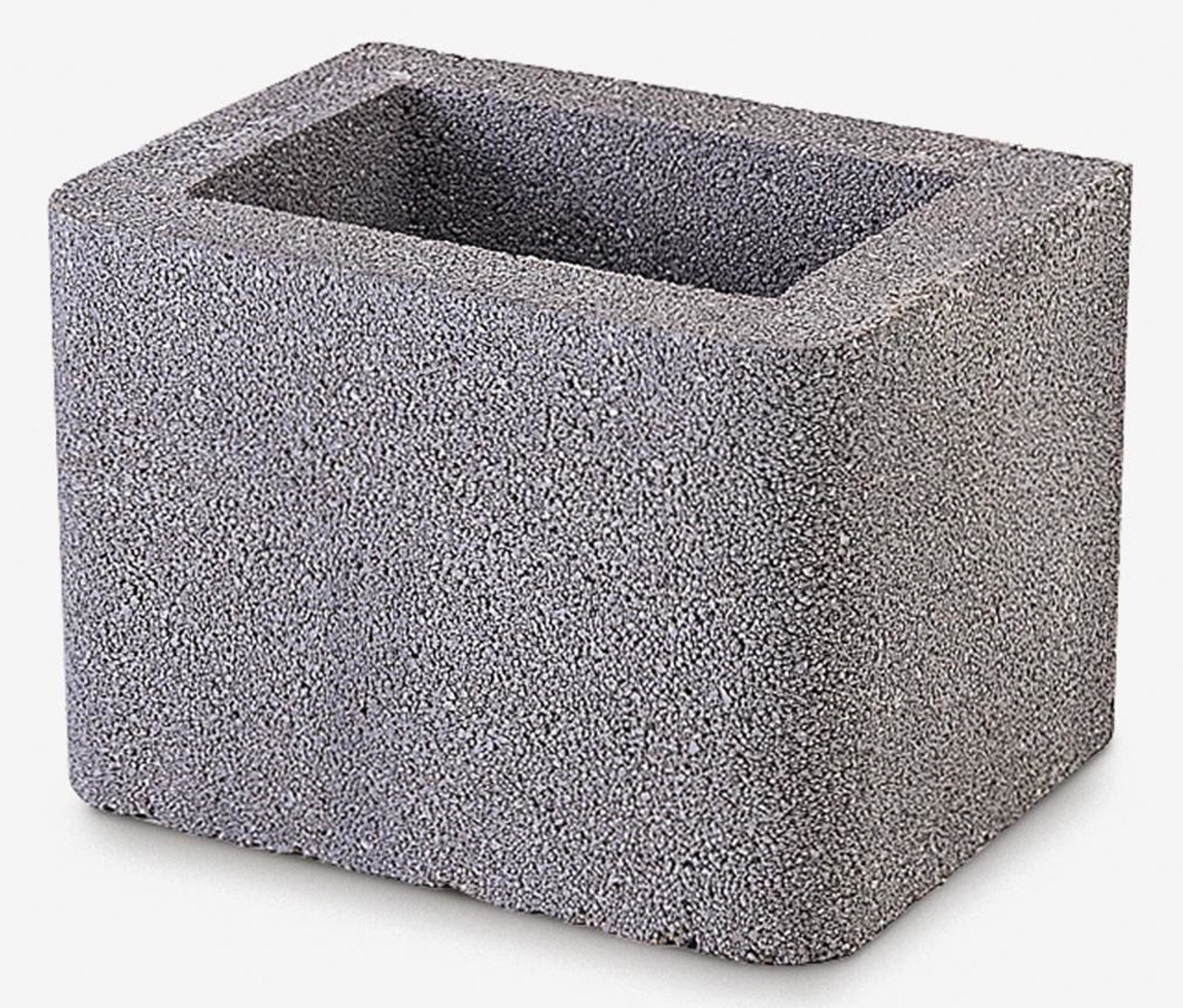 Palazzetti in Giardino Cubo Prolunga Canna Fumaria In Cemento Refrattario Misura 30x30 cm Per Barbecue Con Uno Spigolo Arrotondato 40x25,5 cm Migliora Tiraggio Raccorda Fornito Grezzo in Conglomerato Cementizio Da Pitturare