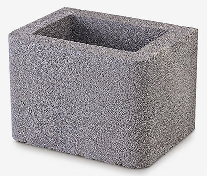 Palazzetti in Giardino Cubo Prolunga Canna Fumaria In Cemento Refrattario Misura 30x30 cm Per Barbecue Con Uno Spigolo Arrotondato 40x25,5 cm Migliora Tiraggio Raccorda Fornito Grezzo in Conglomerato Cementizio Da Pitturare