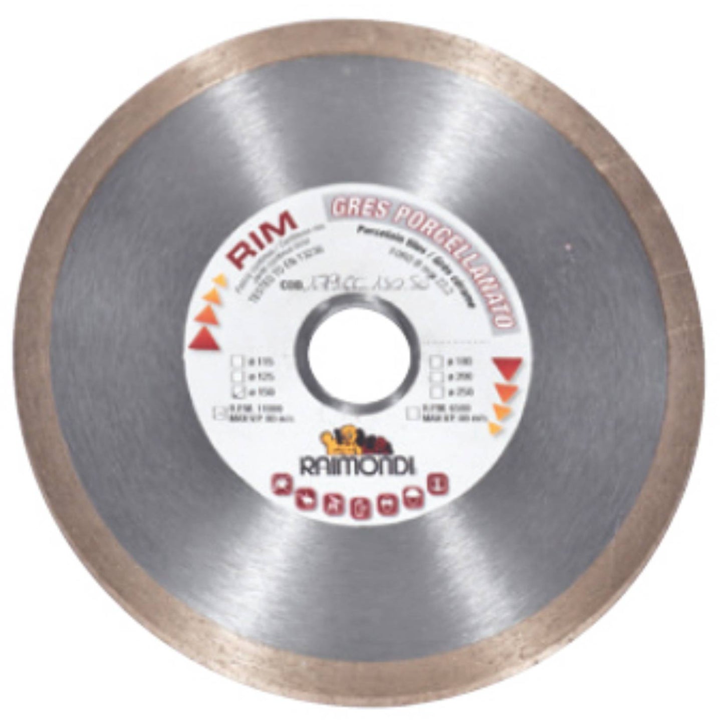 Raimondi Disco Diamantato 179CC150SE a Corona Continua Per Ceramica Ideale Per Mattonelle in Gres Porcellanato e Piastrelle con Superfici Delicate Per Smerigliatrice Da Usare Con Acqua Massimo RPM 11000 Diametro Ø 150 mm