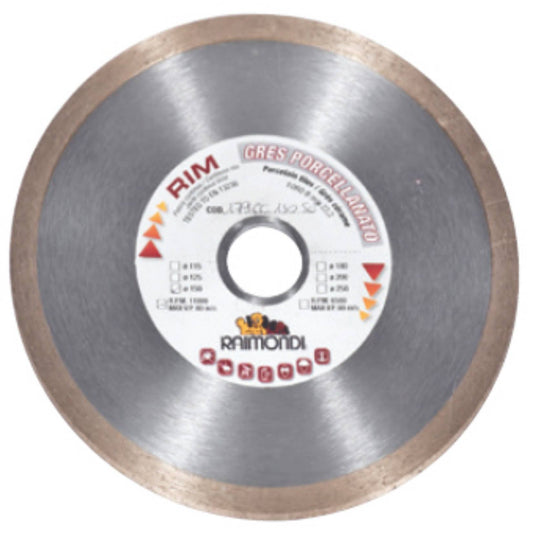 Raimondi Disco Diamantato 179CC150SE a Corona Continua Per Ceramica Ideale Per Mattonelle in Gres Porcellanato e Piastrelle con Superfici Delicate Per Smerigliatrice Da Usare Con Acqua o a Secco Massimo RPM 11000 Diametro Ø 150 mm