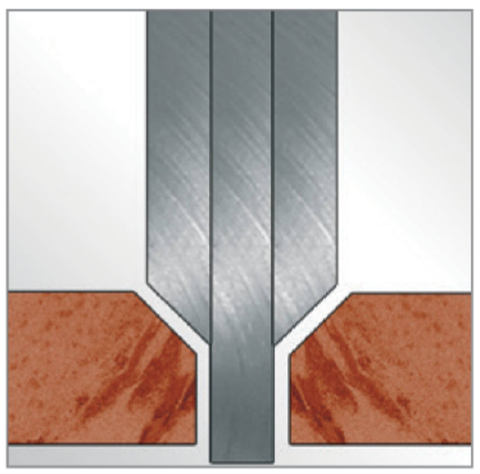 Raimondi Disco Diamantato 179CC250B a Corona Continua Ad Alte Prestazioni Premium Con Fascia Diamantata a 45° Per Bisellare Gres Porcellanato Piastrelle Ceramiche Pietra Naturale Per Segatrice da Banco Da Usare Con Acqua Massimo RPM 4050 Diametro Ø 250 mm