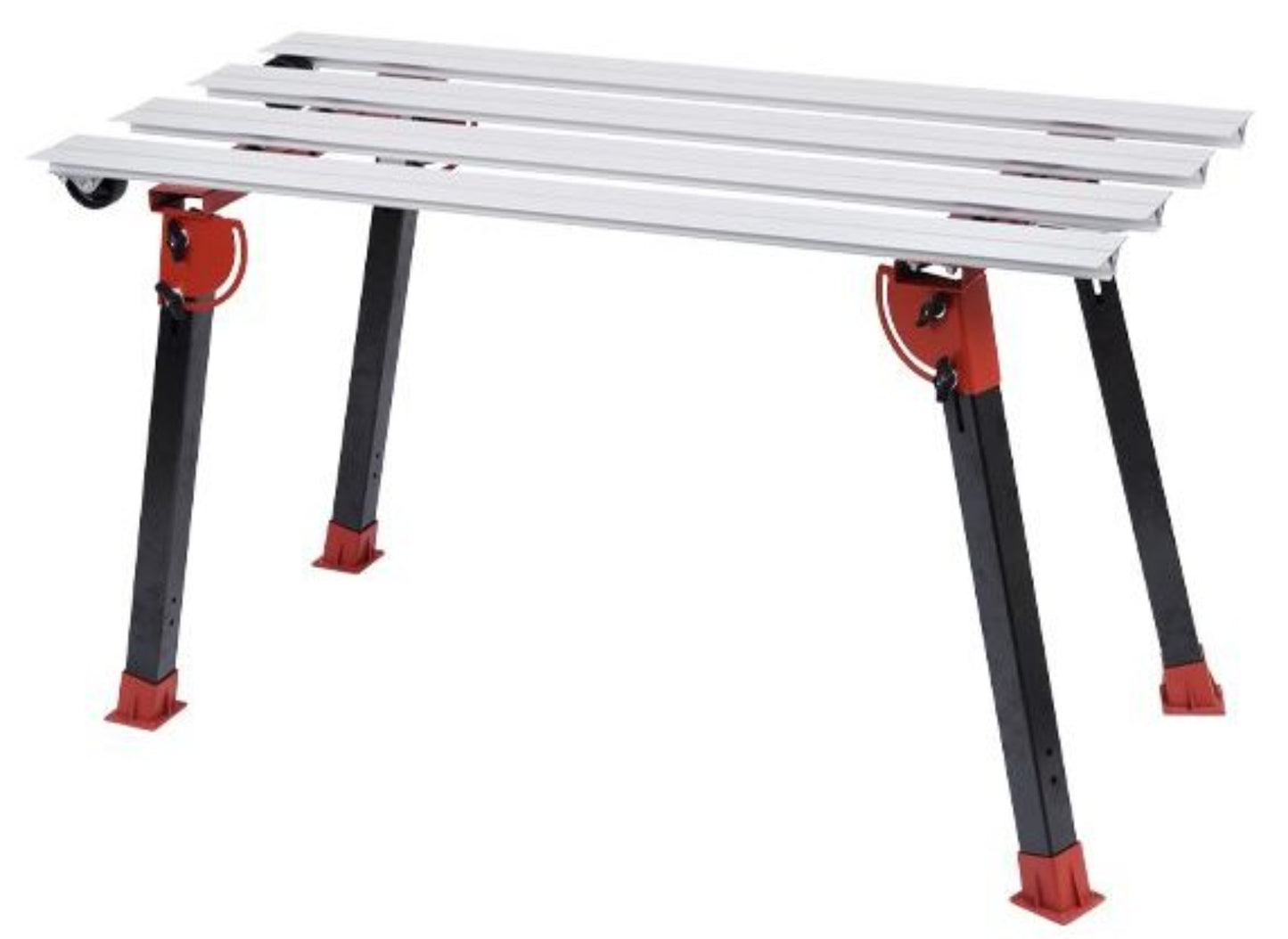 Raimondi BIGFOOT M 394MB00M01R Banco Di Lavoro Dotato di Gambe Pieghevoli Ruote Struttura Acciaio Profilati Alluminio Anodizzato Registrabili Robusto Stabile Dimensioni 135x63 cm Altezza Regolabile da 74 a 80 cm Portata Massima 60 Kg