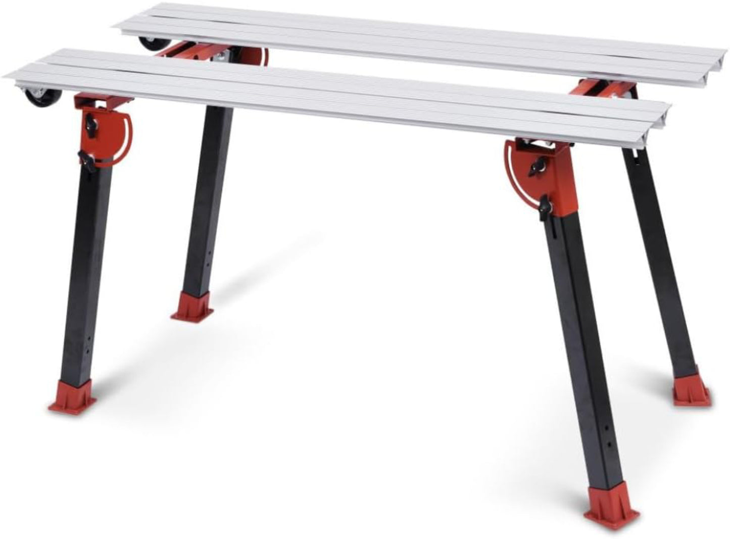 Raimondi BIGFOOT M 394MB00M01R Banco Di Lavoro Dotato di Gambe Pieghevoli Ruote Struttura Acciaio Profilati Alluminio Anodizzato Registrabili Robusto Stabile Dimensioni 135x63 cm Altezza Regolabile da 74 a 80 cm Portata Massima 60 Kg