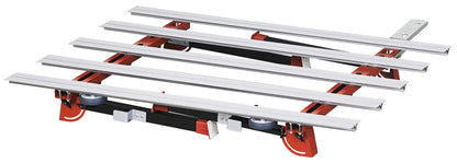 Raimondi BIGFOOT XL 394MB0XL01R Banco Di Lavoro Modulare Dotato di Gambe Pieghevoli Piedi Ruote Ganci Supporto Struttura Acciaio Profili Alluminio Anodizzato Robusto Stabile Misura Piano 170x125 cm Altezza Regolabile da 75 a 81 cm Portata Massima 150 Kg