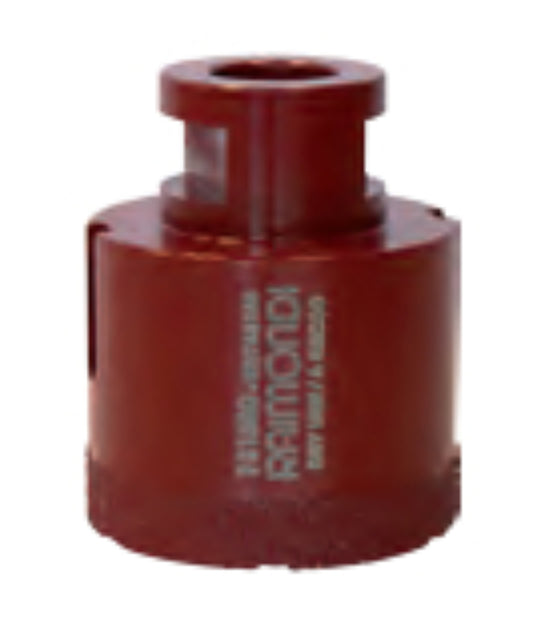 Raimondi 181S50 Foretto Diamantato a Secco Con Attacco a Vite 14MA Spessore Massimo Foro 35 mm Diametro Ø 50 mm Per Forare Piastrelle Mattonelle Gres Porcellanato Monocottura Bicottura Marmo Granito