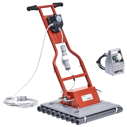 Raimondi Mastino 349 Battipiastrelle Per Vibrazione Piastrelle Durante Posa Malta Alte Frequenze Garantisce Perfetto Livellamento Mattonelle 3 Velocità Trasformatore Manico Telescopico Rulliera 36 Rulli Ø 55 mm Portarulli Acciaio