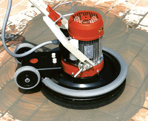 Raimondi Maxititina 219 Monospazzola Stuccatura Pavimenti Fugati Lisciatura Massetti Levigare Carteggiare Superfici Lavaggio Trattamento Cotto Toscano Manico Telescopico Inclinazione Regolabile Utensili Innesto Rapido 2 Velocità Rotazione 50x60 H80 cm