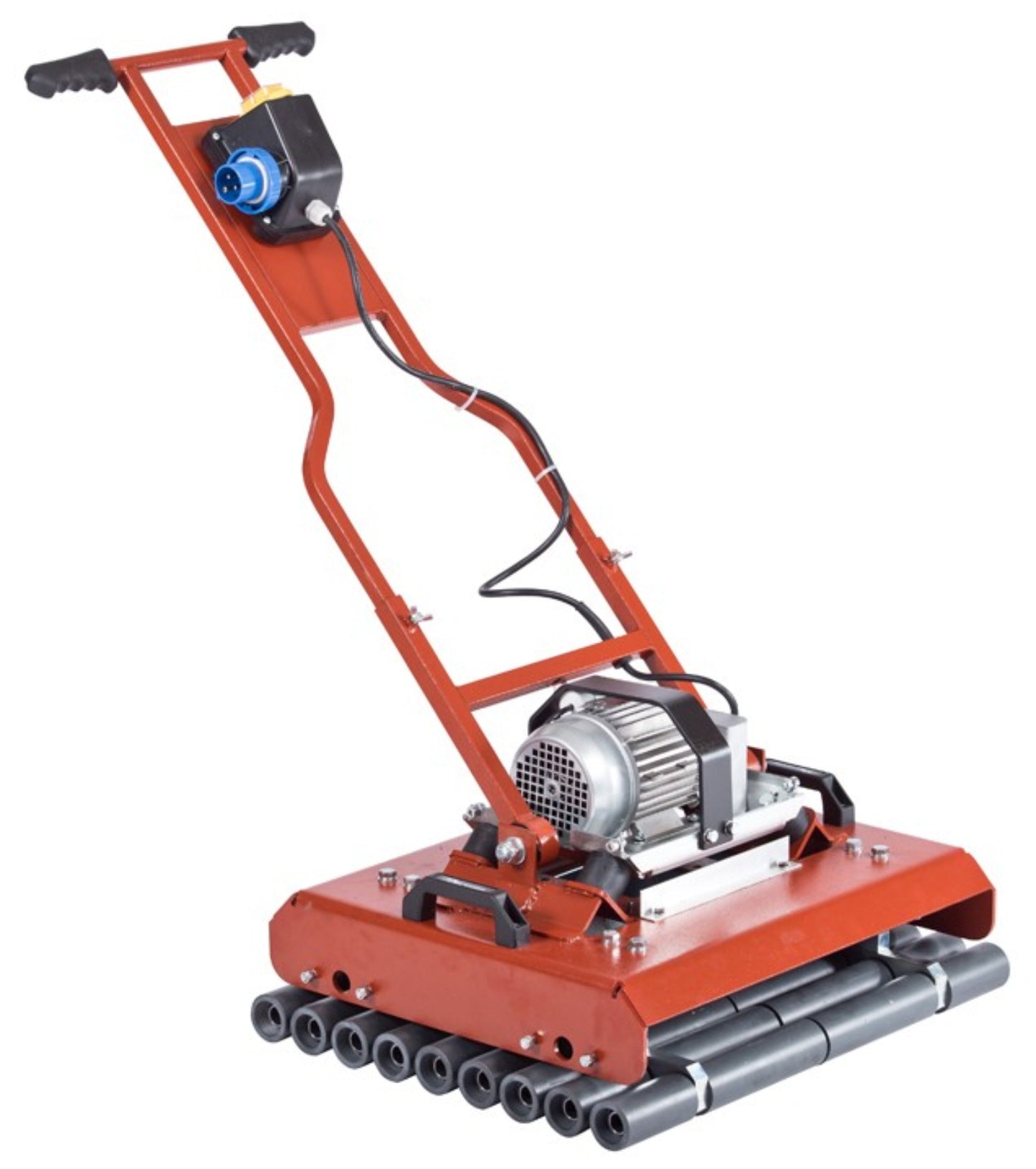 Raimondi Molosso 350R9 UE Battipiastrelle Alte Frequenze Vibrazione Piastrelle Per Vibrare Mattonelle Alto Spessore 20 mm Fino a 60x60 cm Perfetto Livellamento Robusta Struttura Manico Telescopico Rulliera 36 Rulli Area Vibrante 65x53cm Portarulli Acciaio