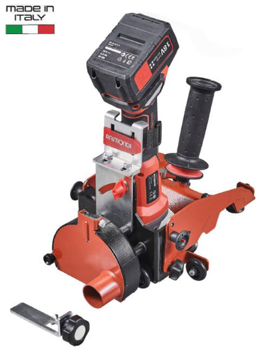 Raimondi POWER RAIZOR MKII 433PWRM2EUD Gruppo di Taglio Multi Angolo 90° Passante 45° Jolly Movimento Basculante Scassi Fori Quadri Rettangolari Carter Copridisco Uso Secco Raffreddamento Acqua Spessore 20 mm 90° 16 mm 45° Disco Diamantato Turbo Ø 125 mm