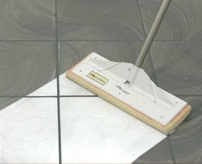 Raimondi Pedalò 356 NSWEE Per Eliminare Pulire Residui Sigillanti di Pavimenti Rivestimenti Frattazzo Spugna Sweepex Impugnatura Manico Alluminio Pedale Spremitura Vasca 40 Litri Griglia Ruote Diametro Ø 100 mm 69x54 H38 cm