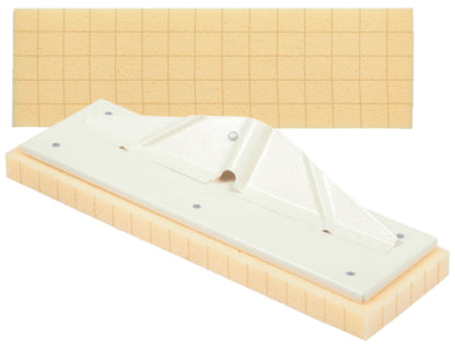 Raimondi Pedalò 356 NSWET Per Eliminare Pulire Residui Sigillanti di Pavimenti Rivestimenti Frattazzo Spugna Sweepex Con Tagli Impugnatura Manico Alluminio Pedale Spremitura Vasca 40 Litri Griglia Ruote Diametro Ø 100 mm 69x54 H38 cm