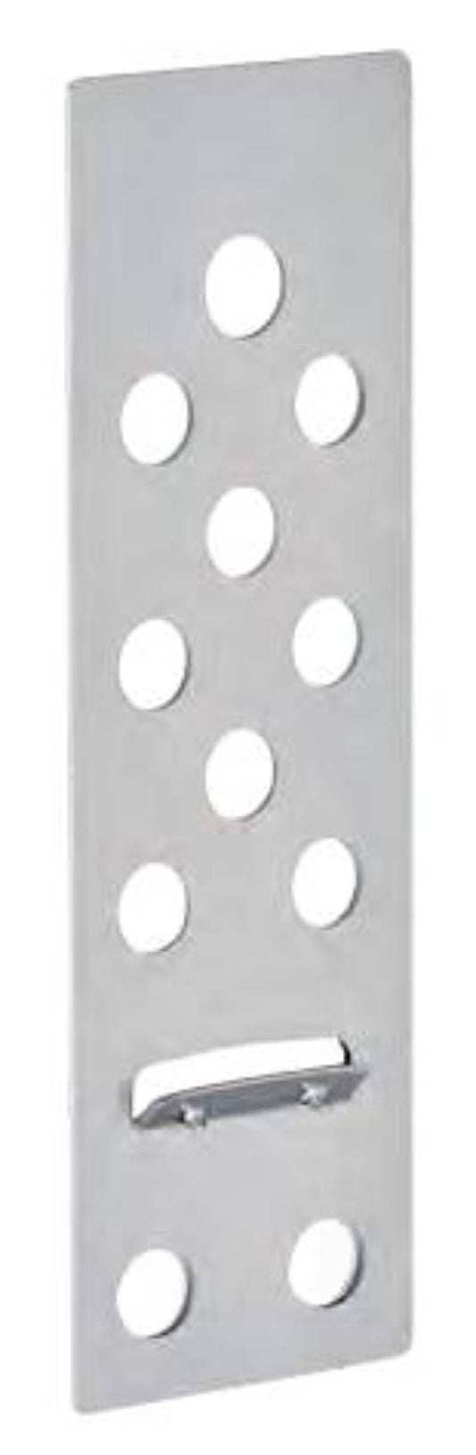 Raimondi RAI-FIX 299 6MM 120 Confezione da 120 Ganci Per Trattenuta di Sicurezza RAIFIX in Acciaio Inossidabile AISI 304 Impedisce Caduta Piastrella Lastra Ceramica Marmo Spessore da 6 a 8 mm Dimensione 40x120 mm 11 Fori