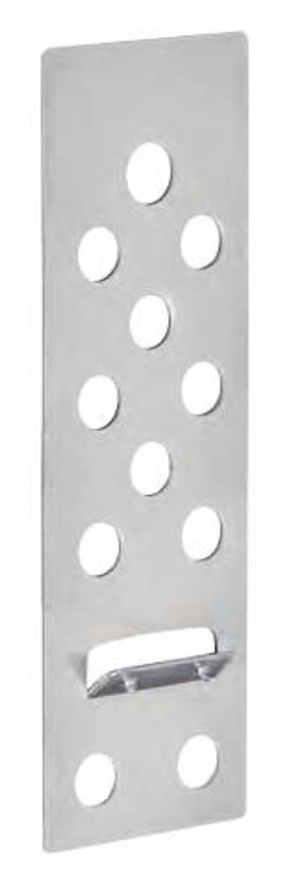 Raimondi RAI-FIX 299 C120 Confezione da 120 Ganci Per Trattenuta di Sicurezza RAIFIX in Acciaio Inossidabile AISI 304 Impedisce Caduta Piastrella Lastra Ceramica Marmo Spessore Maggiore o Uguale 8 mm Dimensione 40x120 mm 11 Fori