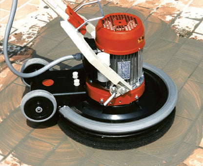 Raimondi Supertitina 122 Monospazzola Stuccatura Pavimenti Fugati Lisciatura Massetti Levigare Carteggiare Superfici Lavaggio Trattamento Cotto Toscano Manico Telescopico Inclinazione Regolabile Utensili Innesto Rapido 2 Velocità Rotazione 50x60 H80 cm