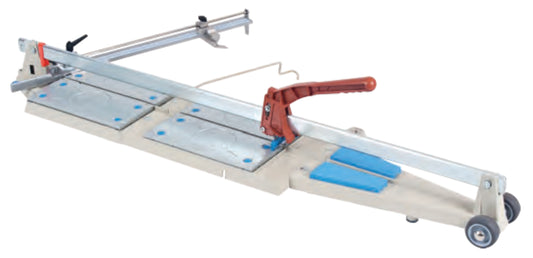 Raimondi Tagliapiastrelle Incisione a Spinta RAIMO 125 S 254RAI125S Impugnatura Ergonomica Squadra Orientabile 0° - 75° Doppia Millimetrata Dispositivo Antigraffio Piano Acciaio Prolunga Gomma Taglio Lunghezza 125 cm Larghezza Infinita Diagonale 88x88 cm