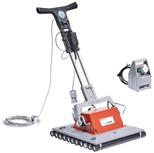 Raimondi Terranova 105 Battipiastrelle Per Vibrazione Piastrelle Durante Posa Malta Alte Frequenze Garantisce Perfetto Livellamento Mattonelle 3 Velocità Trasformatore Manico Telescopico Rulliera 44 Rulli Ø 40 mm Portarulli Acciaio