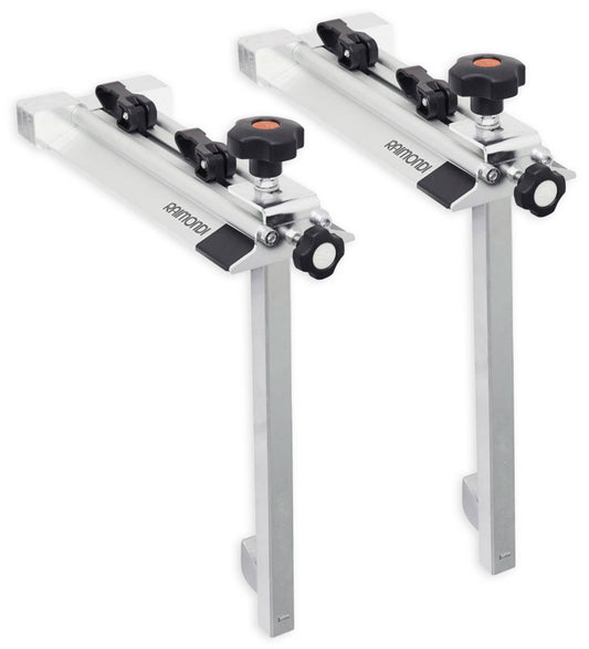 Raimondi TIP-TOP 171TG RAI Kit Coppia Dispositivi Per Angoli Gradini Top Piastrelle Lastre 2 Regolazioni Micrometriche Verticale Orizzontale Escursione Cursore Alzata da 30 a 300mm Larghezza Infinita 3 Zavorre 2 Ventose Gomma Antimacchia Ø88mm Bande Nere