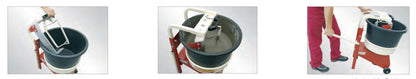 Raimondi Iperbet Fluid 110 FLUID Minibetoniera Per Miscelare Sigillanti Fughe Rasanti Collanti Impasti Fluidi Miscelazione Bassissimo Numero Giri Impedisce Di Inglobare Aria Garantisce Omogeneità Pala Fissa 2 Secchi Rotanti Misura 60x51 H77 cm