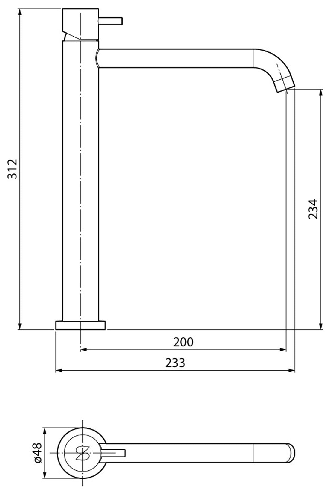 Miscelatore Lavabo Versione Alta Novellini Fly 3 Appoggio Monocomando Materiale Ottone Finitura Cromato Compreso Piletta Scarico Click-Clack