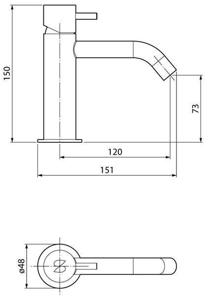 Miscelatore Lavabo Versione Bassa Novellini Fly 3 Appoggio Monocomando Materiale Ottone Finitura Nero Compreso Piletta Scarico Click-Clack