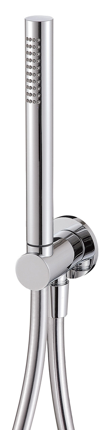 Rubinetterie Treemme 3M W-Smart RWIT 2705 CC 74 Duplex Presa Acqua Kit Gancio Ottone Flessibile PVC 1,5 Metri E Doccetta In Metallo Estraibile Forma Tonda Stilo Finitura Cromata Portata 8 Litri Al Minuto