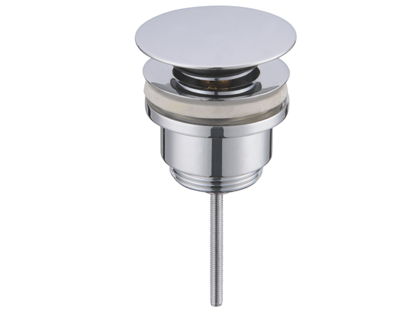 Piletta Di Scarico Duemmeggi Click-Clack Universale 1/4" In Ottone Finitura Cromata Made in Italy Garanzia 5 Anni