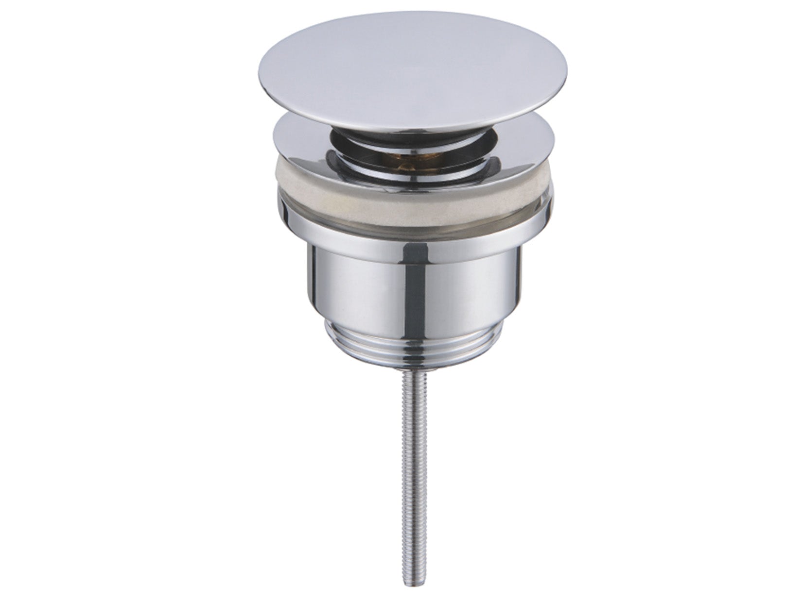 Piletta Di Scarico Duemmeggi Click-Clack Universale 1/4" In Ottone Finitura Cromata Made in Italy Garanzia 5 Anni