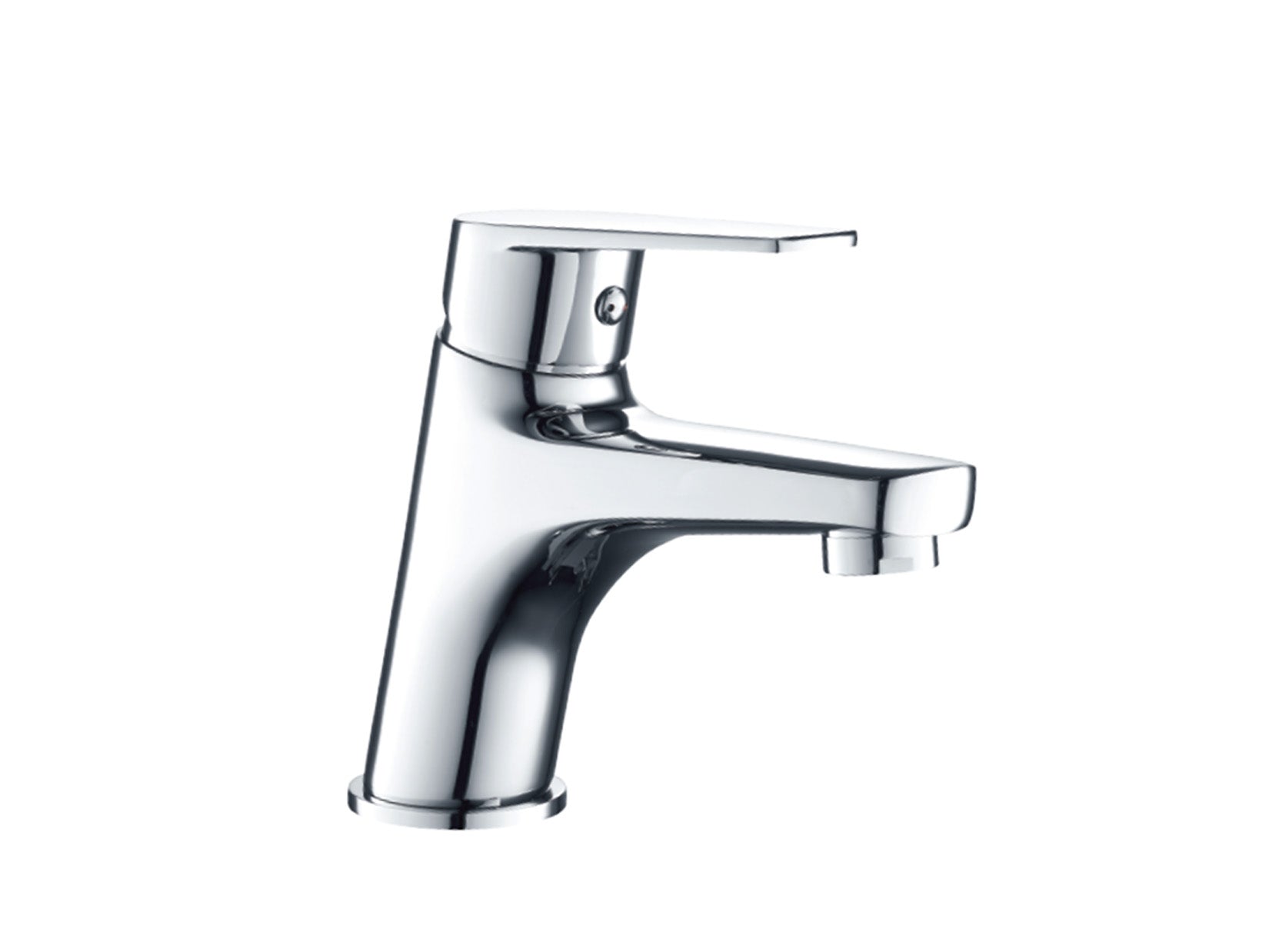 Miscelatore Lavabo Piletta Scarico Automatico 1" 1/4" Duemmeggi Air Installazione Appoggio 1 Foro Monoforo 1 Leva Manopola Stile Moderno Lunghezza 121 mm Altezza 135 mm Ottone Finitura Cromata Made in Italy Garanzia 5 Anni