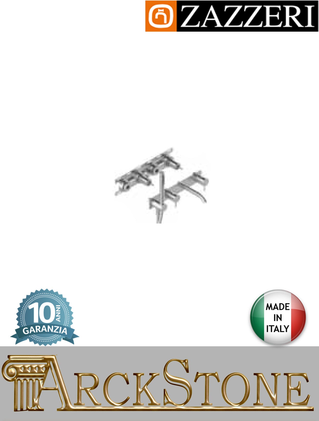 Gruppo due miscelatori vasca marca Zazzeri modello Z316 Mono finitura acciaio inox spazzolato rubinetto rubinetteria fontana parete incasso completo muro anticalcare acqua doccetta attacco flessibile garanzia 10 anni