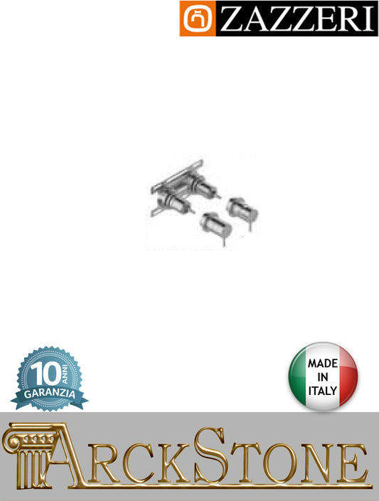 Miscelatore doccia marca Zazzeri modello Z316 Mono finitura acciaio inox spazzolato parete incasso muro deviatore senza piastra completo rubinetteria 2 vie mix arredo bagno azienda garanzia 10 anni qualità made in italy