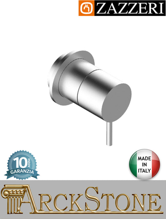 Rubinetto Incasso G 3/4" Completo marca Zazzeri modello Z316 Mono finitura acciaio inox spazzolato parete incasso completo rubinetteria acqua mix arredamento casa home autorizzato arredo bagno garanzia 10 anni qualità made in i