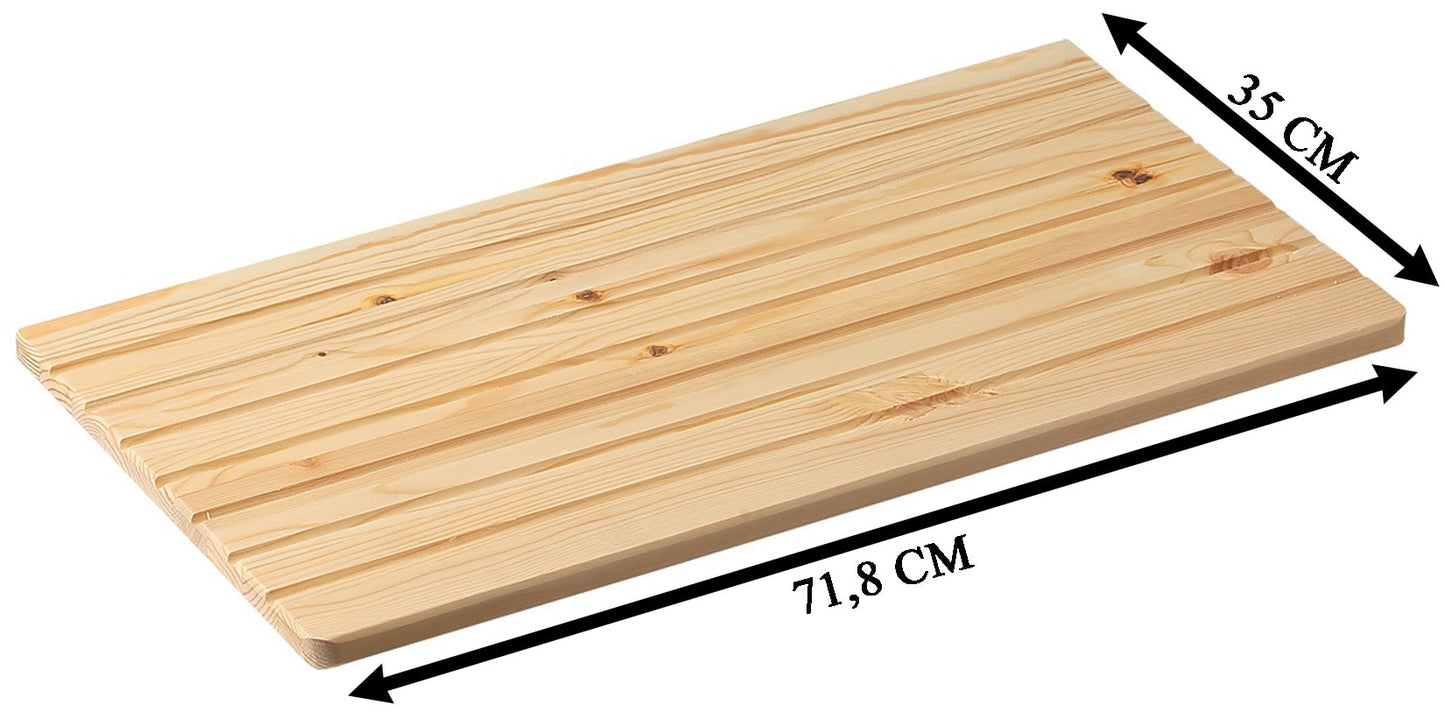 Negrari Classica Lavatoio Montato 80x50 L80 P50 H85 cm Bianco Mobile Nobilitato Idrofugo Legno Vasca Grande Polipropilene Termoformatura Asse Pino Piedini Regolabili Cerniere Ante Chiusura Rallentata Sportelli Arrotondati Maniglie Piedini Cromati